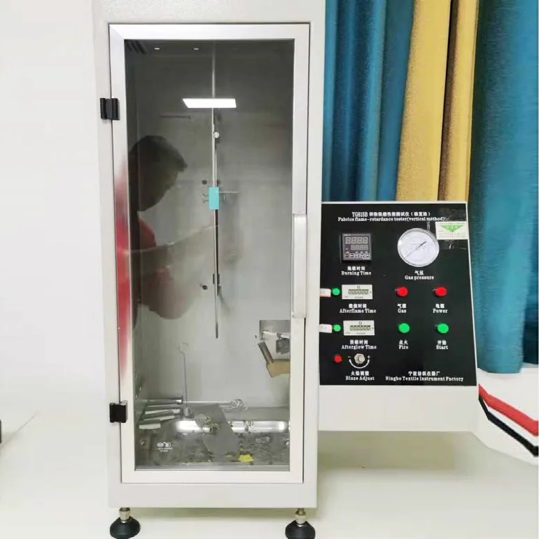 YG815B Fabricae flamma retardant euismod Tester (Verticalis Methodus)